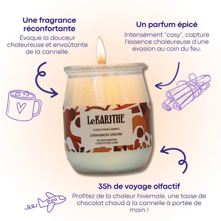 Bougie artisanale réconfortante